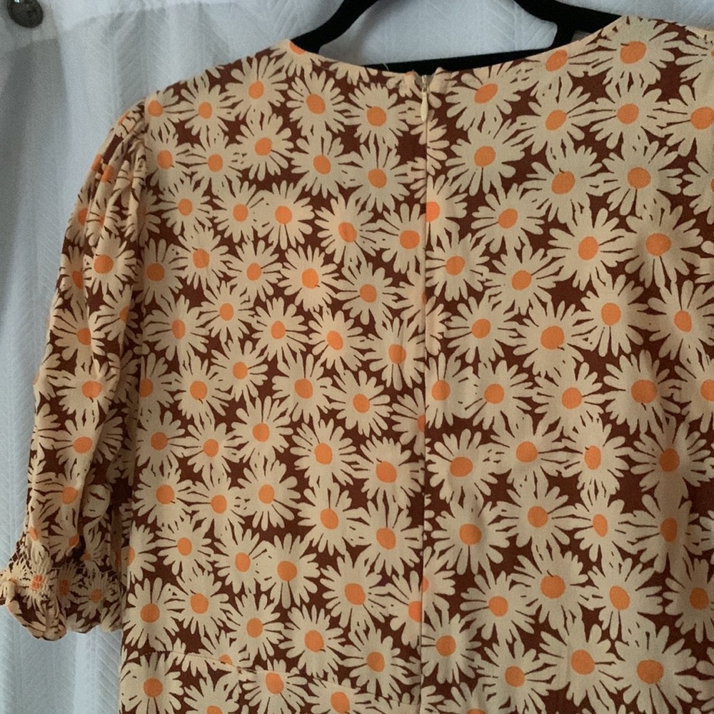 MANGO - Floral Jumpsuit - Orange - Picture 12 of 12